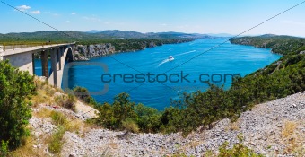 River Krka And Bridge In Croatia