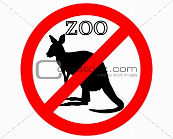 Kangaroo in zoo prohibited