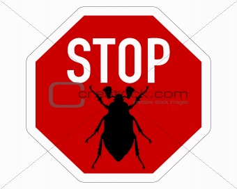 Cockchafer traffic sign