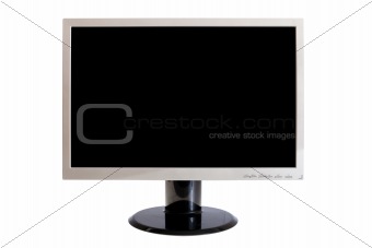 Computer monitor isolated on white (with clipping paths)