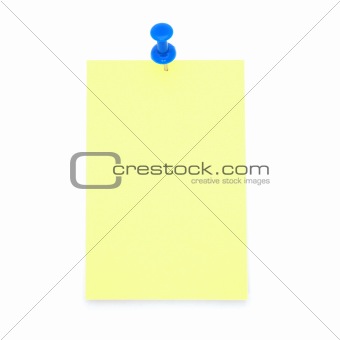 Blank Yellow Post-it Note