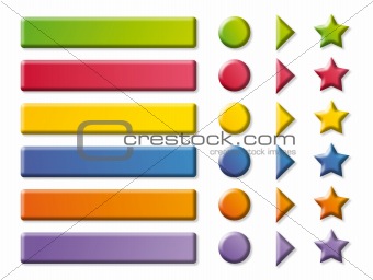 Funny color Buttons and arrows