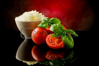 Rice and tomatoes