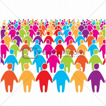 Big-crowd-of-many-colors-social-people-group