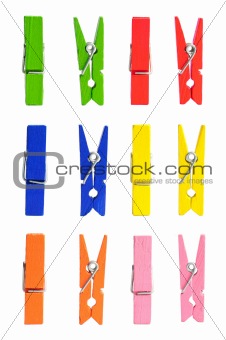wooden clothes pin color