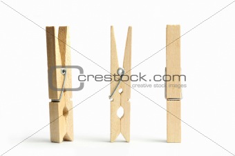 wooden clothes pin 