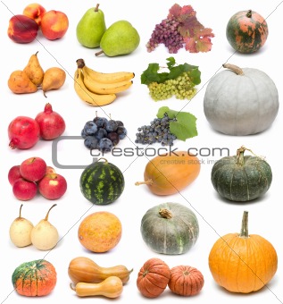 fruits and pumpkins