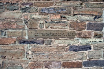 Old rock building wall