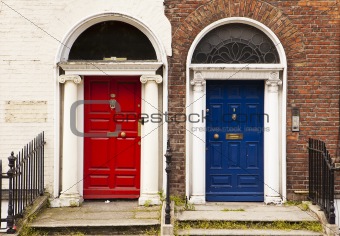 Red and Blue Doors
