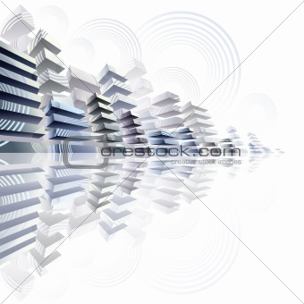 3d urban abstract futurism image.