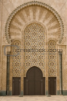 Moroccan mosque door