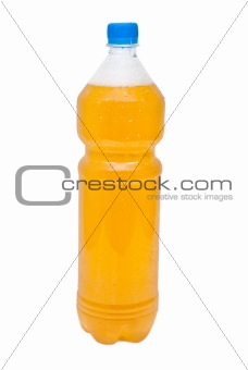 Plastic bottle of beer 