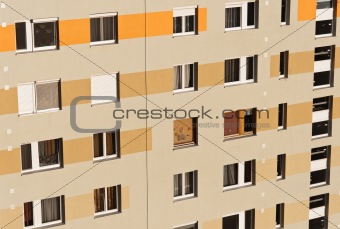 Refurbished apartment wall