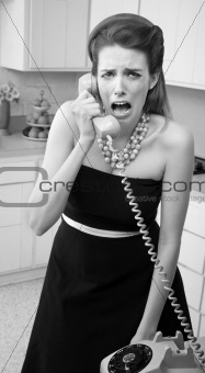 Crying Woman on Phone