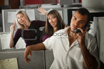 Office Women Flirting 