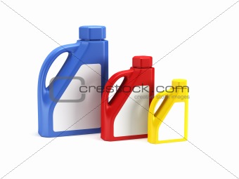 motor oil bottle isolated 3d rende