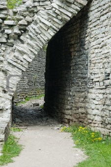 passage into the fortress wall