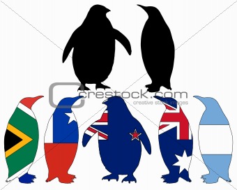 Penguin flags
