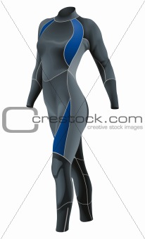 Diving Suit for Female vector