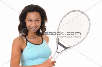 African american Tennis Girl