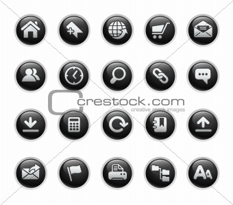 Web Site & Internet Icons // Black Label Series