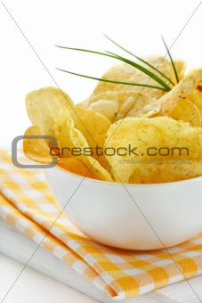 Delicious potato chips.