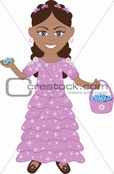 Purple Dress Flower Girl