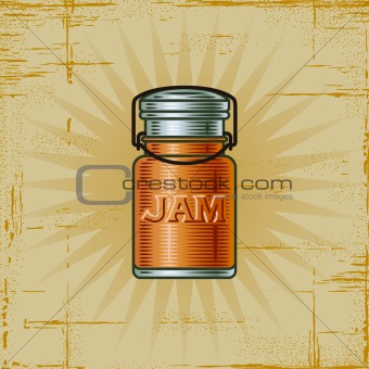 Retro Jam Jar