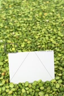 Split Dried Green Peas with Card
