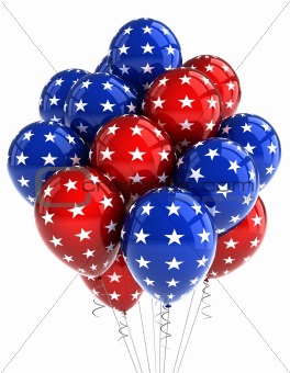 Patriotic balloons