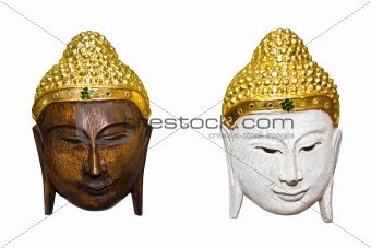 Thai mask isolated on a white background.
