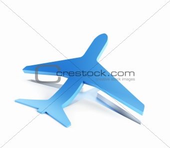 symbolic airplane take off