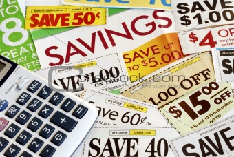 Calculate how much we save by clipping coupons