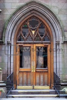 Entrance of an old church