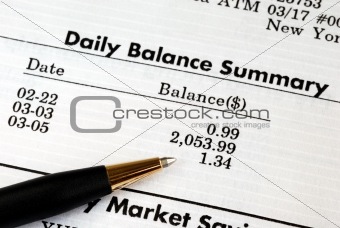 Carefully check the monthly bank account statement