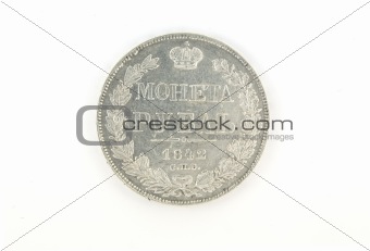 Silver Russian ruble