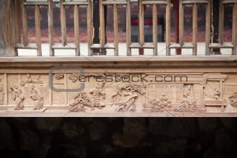 Typical Chinese old style woodcarving 