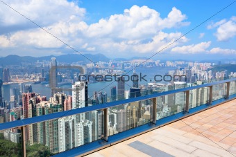 observation deck in Hong Kong