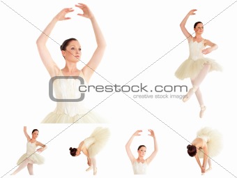 Collage of a ballet dancer