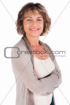 Portrait of attractive senior woman
