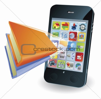 Smartphone book concept