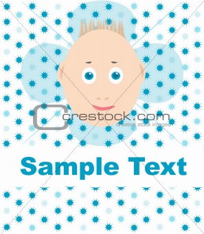 happy smile child greeting card