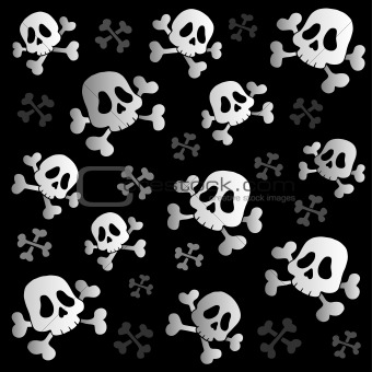 Pirate skulls and bones