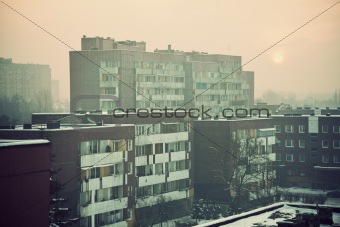 Apartment buildings in Sosnowiec