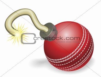 Cricket ball bomb concept