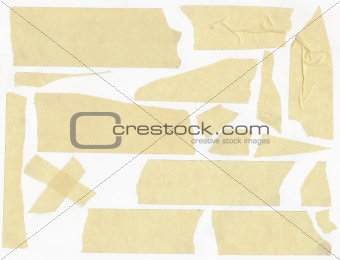 masking tape - isolated grunge stick adhesive piece paper scotch