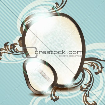 Vintage French retro background with transparencies