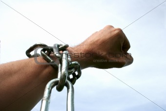 hand in chains