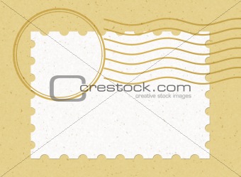 single blank stamp Horizontal