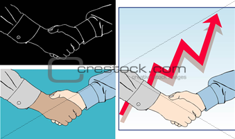 Business handshakes